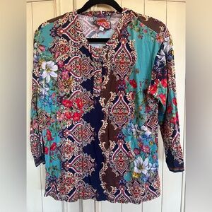 Johnny Was Henley Tunic